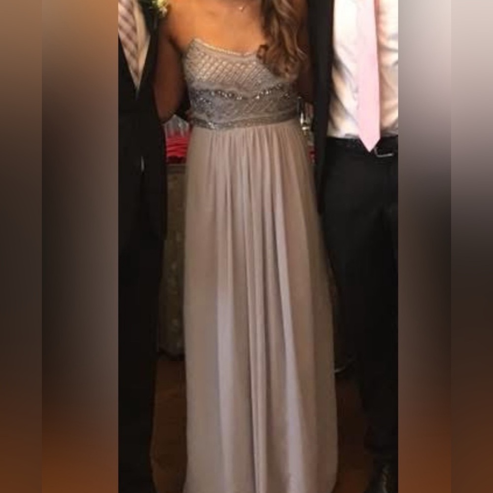 Elegant Gray Maxi Dress